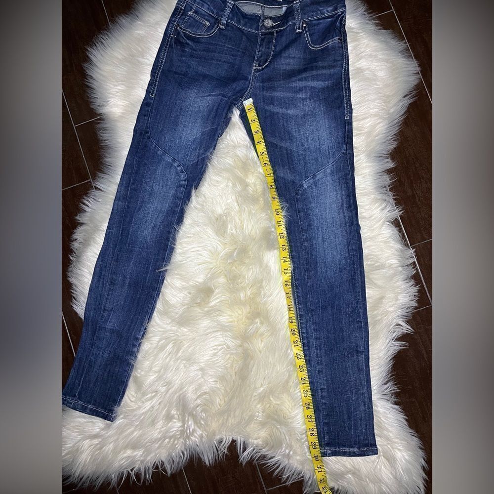 Tin Haul Womens Trixie western Pieced Back Deco Blue Cotton Blend Jeans Sz 26 S - Picture 12 of 12